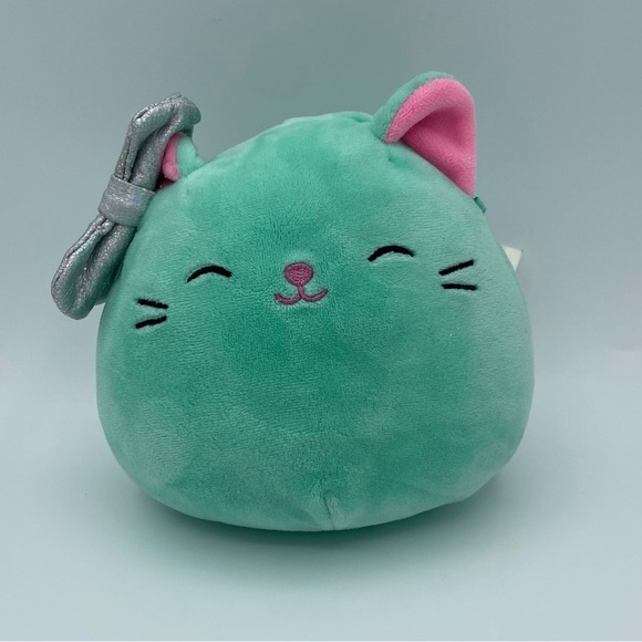 Squishmallows Charisma Plush Cat Toy 5 Inch  Claires Exclusive Mint Green Gift - Picture 1 of 6